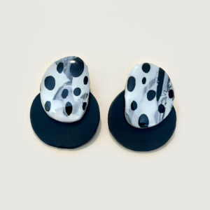 Aros Pepa blanco negro